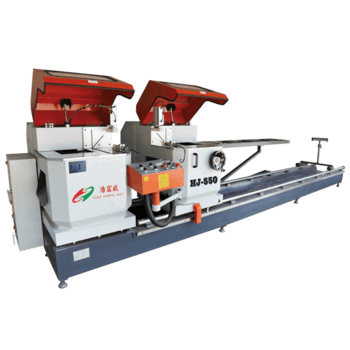 Double Saw 45° 90° Angle Notching Machine with LCD Digital Display HJ550