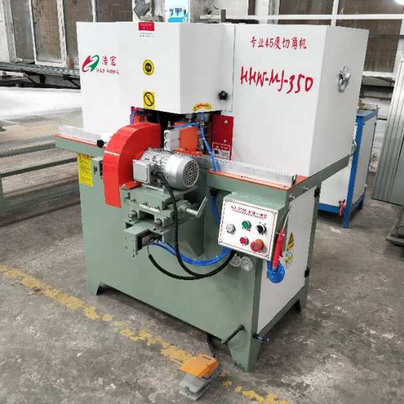 Corner Notching Machine Manufacture Swing Arm Double Blade